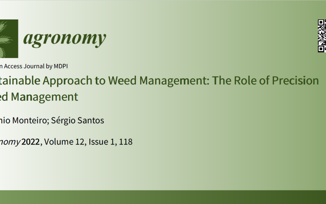 Revista Agronomy selecionou o artigo “Sustainable Approach to Weed Management: The Role of Precision Weed Management” como ” Editor’s Choice Article” 2022