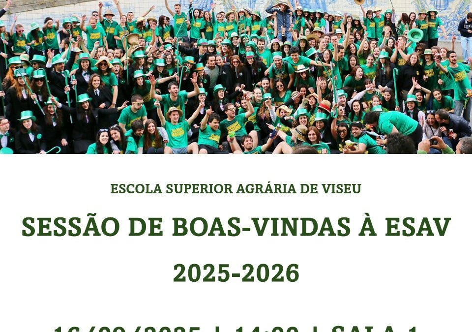 Sessão de Boas-Vindas aos novos estudantes